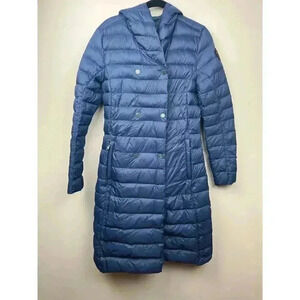 Pajar Canada Blue Hooded Lightweight Packable Puffer Jacket Coat - size S
